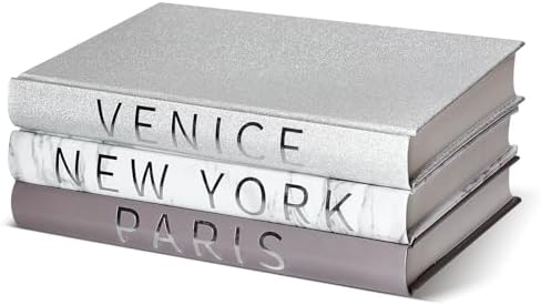 Nichake Set of 3 Decorative Books for Home Decor by Nichake