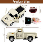 Cream Coffee Truck Decoration, Coffee Lover Truck Decor Themed Ornaments, Rustic Farmhouse Kitchen Tabletop CenterpieceTiered Tray Decor, Barista Gift - Image 3