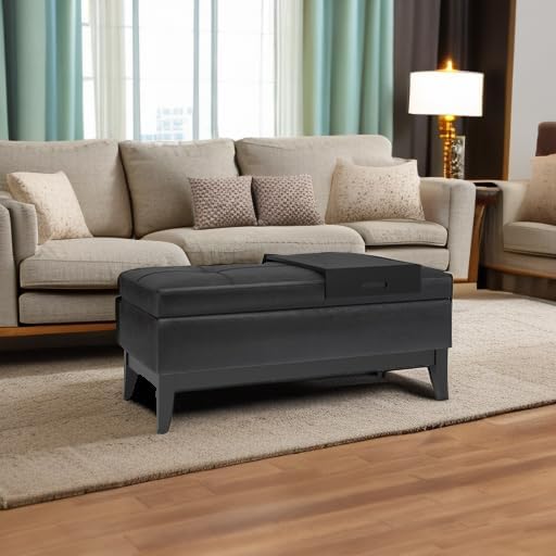 SIMPLIHOME Oregon Storage Ottoman Bench - Image 6