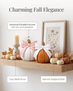 Oversized Bow Pumpkin for Indoor/Outdoor Fall Decorations Autumn Home Decor - Image 7