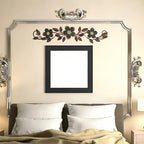 Wesiti Metal Flower Wall Art Decor Vintage Wrought Scroll, Black - Image 6