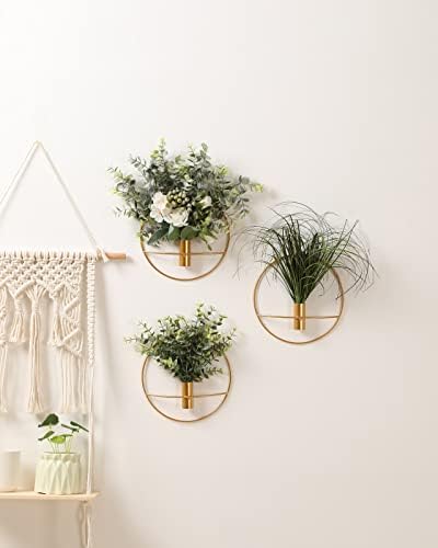 Pretty Jolly Boho Eucalyptus Wall Decor Gold Metal Wall-Mounted Art - Image 5