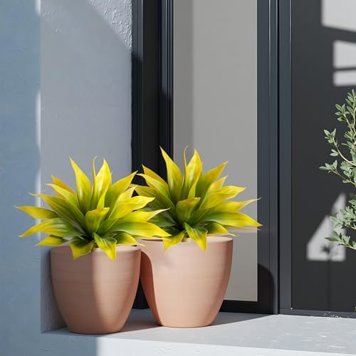 Artificial Agave for Outdoors 22'' (Yellow 2pcs) - Image 6