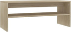 Sonoma Oak Coffee Table, Engineered Wood, 39.4x15.7x15.7 inch, Rectangular - Image 3