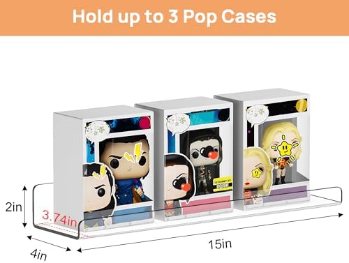 upsimples 10 Pcs 15" Acrylic Shelves for Wall Display and Storage, Clear - Image 3