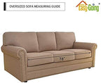 Easy-Going Reversible Couch Cover, 3 Cushion Sofa, Chocolate/Ivory | Machine - Image 7