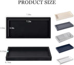 Silicone Bathroom Vanity Tray Dish Soap Holder Sink Organizer, Black - Image 6