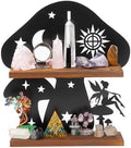 Wooden Mushroom Shelf with Iron Backing - Witchy Room Decor & Display Stand by Pracaniz