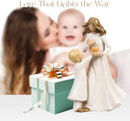 Mother and Son Figurine, Mom and Boy Resin Gift, Family Sculpture - Image 4