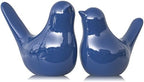 XMGZQ Small Ceramic Bird Statue and Sculpture for Home Decor Accents,Modern Animal Ornaments for Living Room,Bedroom,Coffee Table Centerpiece,Bookshelf,Cabinets,Cute Knick Knacks for Shelves (Blue) by XMGZQ
