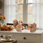winemana Set of 2 Fall Decorations for Home Squirrels Table Decor - Image 5