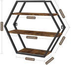 Hexagon Shelves for Wall, Decorative Hexagon Floating Shelves - Image 3