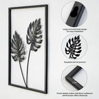 4 PCS Black Metal Wall Decor Framed with LED Lights, 16x11 Line DéCor - Image 6