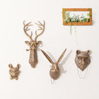 Joogour Head Wall Mount Decor,Resin Animal Sculptures，Art Deco Wall Hanging Decoration for Living Room Bedroom Officeroom Gift (Bear) - Image 5