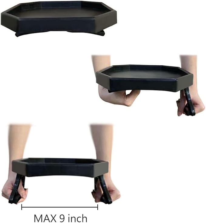 Sofa Arm Clip Table, Armrest Tray Table, Drinks/Remote Control/Snacks Holder … - Image 4