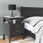 HNEBC Auto LED Nightstand with Wireless Charging Station & USB Ports, High - Image 9