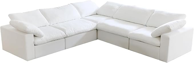JACH V-Shaped Couch Sectional for Living Room, 5-Seats Modular Convertible - Image 8