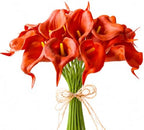 Mandy's 20pcs Burnt Orange Calla Lily Artificial Flowers by Mandys