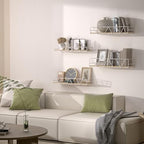 Floating Shelves Set of 4, Wood Wall Shelf, Farmhouse Shelf for Bedroom - Image 2