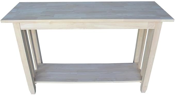 International Concepts Mission Unfinished Sofa Table - Image 6