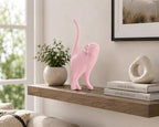 7 Inch Pink Proud Cat Statue - Image 5