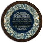 CFFJLHN Christian Bible Wall Art Decor, Bedroom Round Wooden Wall Art Wildflower Bible Religious Scripture Round Wood Hanging Wall Decor for Home Bedroom Living Room Church Prayer Room, 10x10 Inch by Unknown