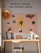 Fluxynara Felt Bulletin Board & Cork Board Alternative 48'' x 36'' - Image 6