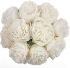 2 Bouquet 10Heads Artificial Fake Peony Flowers Silk Faux Flower for Home Office Party Wedding Decorations by SOFTKIDS