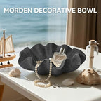 Scalloped Decorative Bowl Home Decor, 12.6" Shell Ruffle Fruit Bowl - Image 2