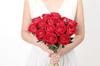 SITUMEIZI 15PCS Red Artificial Roses Silk Flowers Fake Roses Realistic Bouquet Long Stem with Gift Box for Mother's Gift Day Home Party Wedding Decorations - Image 2