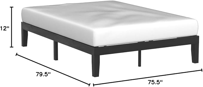 Mellow Naturalista Classic 12 Inch Solid Wood Platform Bed - Image 2