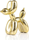 Gold Balloon Dog Decor,Gold Room Decors,Balloon Animal Preppy Room Shelf Decor,Cute Statue Home Decors,Bedroom Modern Sculpture Desk Decoration,Golden Decorations Figurines by XIAOMAGG