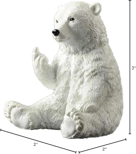Polar Bear Middle Finger Figurine, Hilarious Funny Resin Bear Statue - Image 2