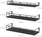 Floating Shelves Set of 3, Wood Wall Shelf, Farmhouse Shelf for Bedroom - Image 3