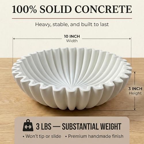 OAKOA White Decorative Bowl - Catch All Bowl - Scalloped Bowl - Ruffle Bowl - Image 4