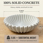 OAKOA White Decorative Bowl - Catch All Bowl - Scalloped Bowl - Ruffle Bowl - Image 4