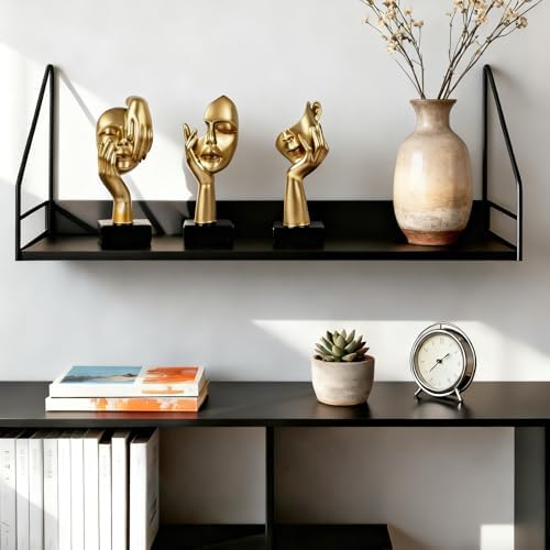 3 Pcs Thinker Statue,Modern Home Sculptures,Figurine for Bookshelf - Image 2