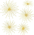 Shimeyao 4 Pcs Gold Starburst Wall Decor, Metal Spike with Orb Wall Art - Image 3