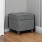 Adeco Chest and Footrest-Square Seat Storage Bench Ottoman - Image 5