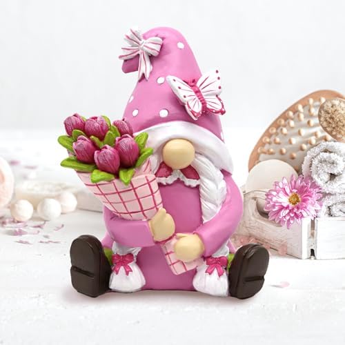 Pink Gnomes Decorations for Home Office Pink Outdoor Decor Gifts - Image 6