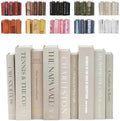 9 Faux Books Neutral - Decorative Box with Hidden Storage, Neutral Home Accessory, Bookshelf Accent, Coffee Table Book, Home Staging Accessory, Paper Wrapped Books by Unknown