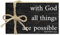Decorative Books For Home Decor, Christian Table Faux Wood Book Stack Decor, With God All Things Are Possible Bible Stacked Book Decor, Stack Display Books For Nightstand Display, Three Pieces -C(14) by Unknown