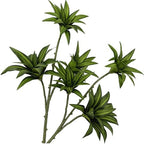 Artificial Dracaena Plant, Faux Branches Plastic Leaves 18.5 Inch Greenery Stems Bushes Fake Simulation 3D Leaf Shrubs Twigs for Home Garden Decor Vase Office Wedding Party DIY Decoration Green 2 Pack by CATTREE