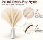 Mandy's 20 Stems Ivory Silk Pampas Grass Bouquet - Image 4