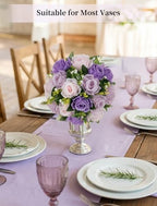 BLOSMON Purple Pink Fake Flowers: 2 Pcs Artificial Flower Balls Centerpiece - Image 6