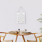 Christian Bible Verses Wall Decor Our Father Prayer Wall Decoration The Lords Prayer Wooden Hanging Sign Scripture Wall Art for Home Living Room Bedroom Home Wall Decor 8x10 Inches Religious Gift - Image 4