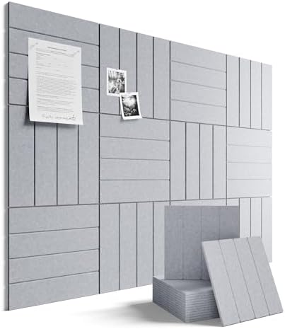 Felt Bulletin Board with Self-Adhesive 12 Pack by FLUXYNARA