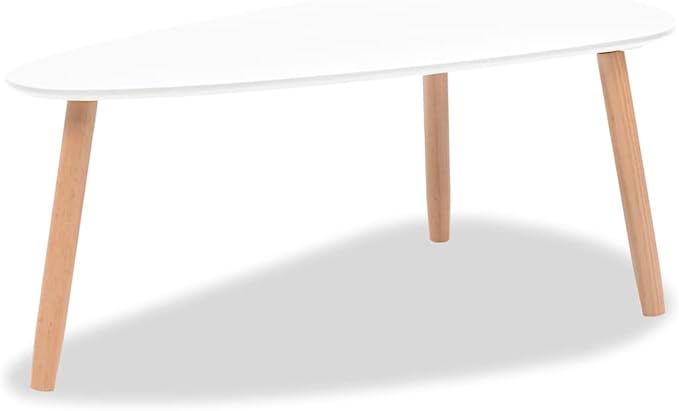 Gecheer Scandinavian Style Solid Pine Wood Coffee Table Set - Image 7