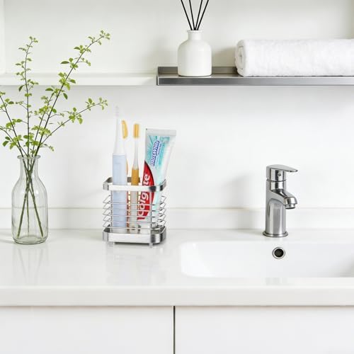 Toothbrush Holder for Bathroom, Stainless Steel Electric Toothpaste Holder - Image 7