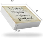 Inspirational Bible Verse For God Has Not Given Us A Spirit Of Fear Wooden Box Sign 2 Timothy 1:7 Rustic Scripture Wood Block Plaque Box Sign for Home Office Shelf Table Decoration, Christian Gifts - Image 7